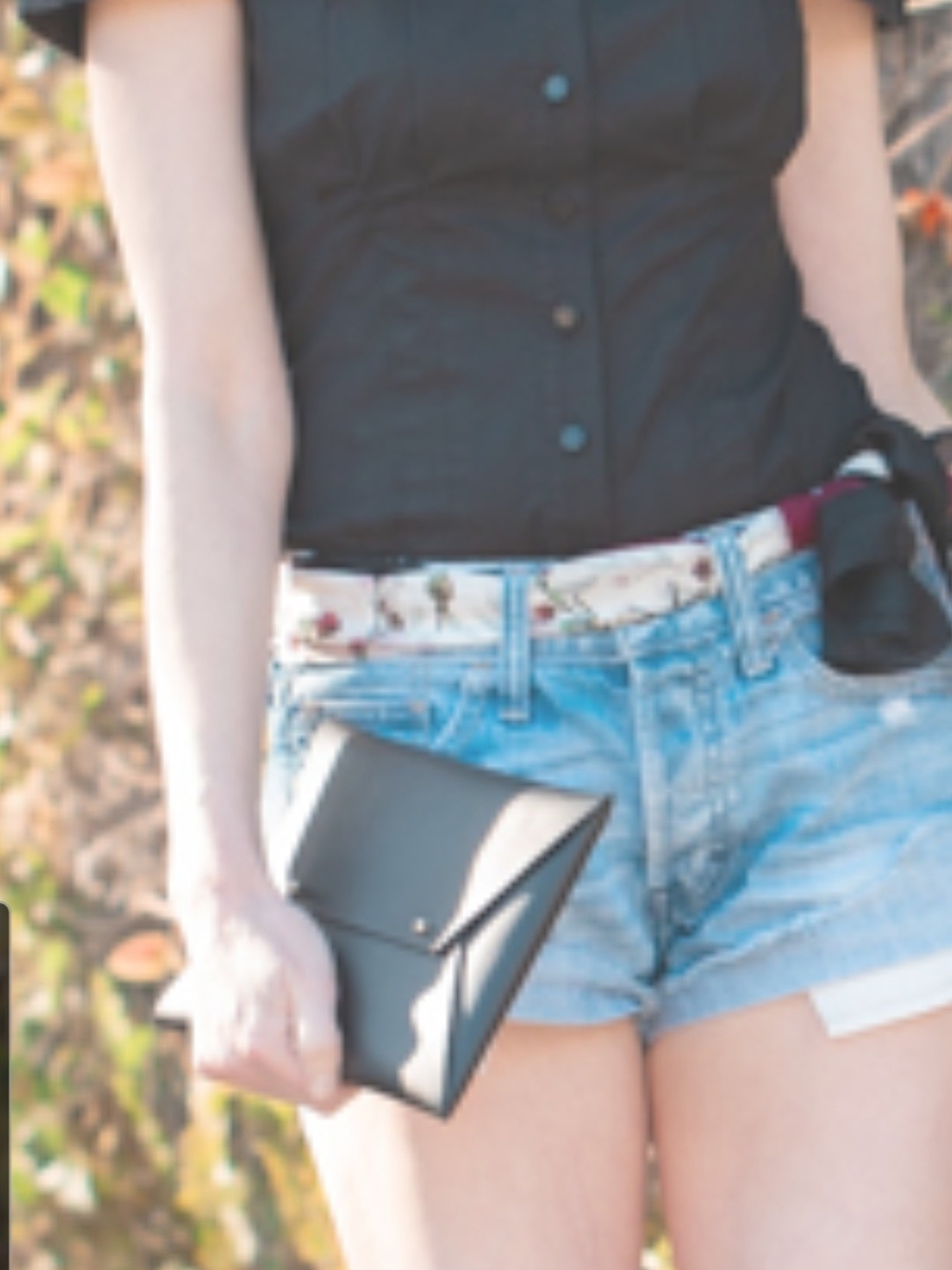 tribe alive Black Envelope Clutch Wristlet